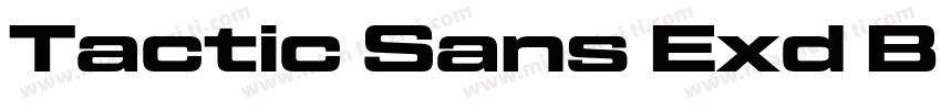 Tactic Sans Exd Blk字体转换